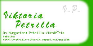 viktoria petrilla business card